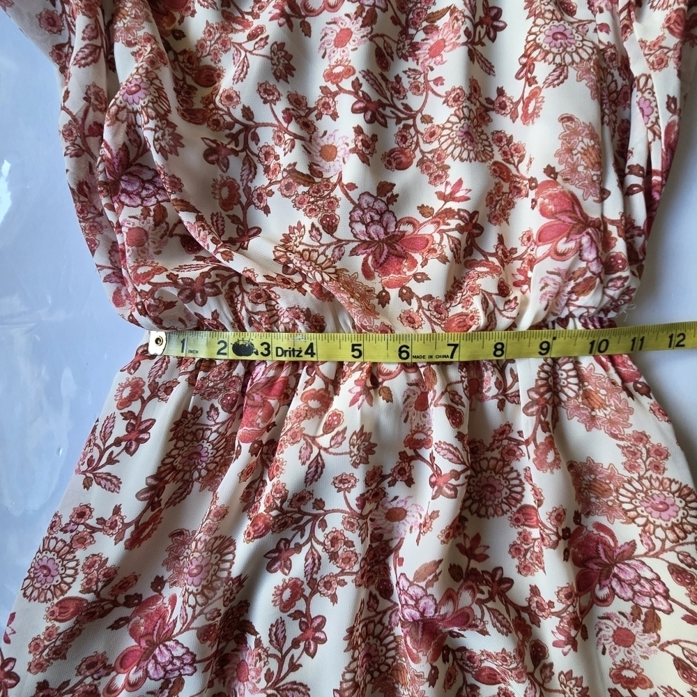 Lush Floral Pink And Cream Dress - Picture 4 of 9